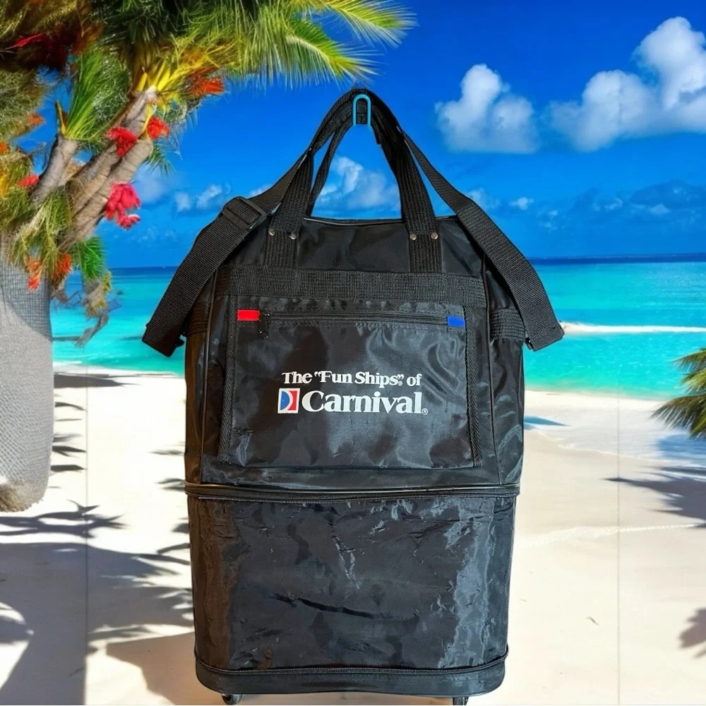 Expandable Carnival Cruise Travel, Airport Friendly, Handy 5 Wheel Flexible Bag!